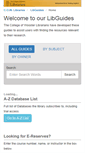 Mobile Screenshot of libguides.wooster.edu