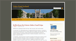 Desktop Screenshot of halesfundiceland.scotblogs.wooster.edu